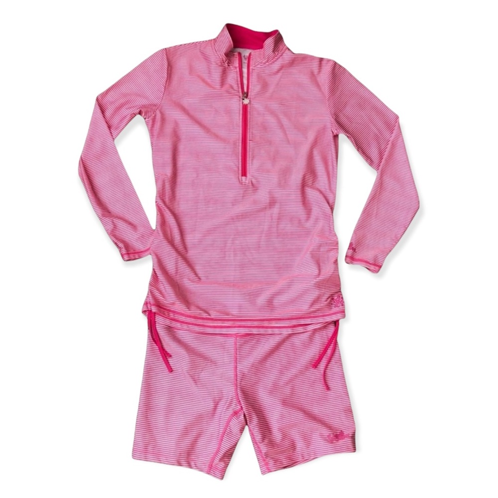 Women’s Pink Bike Shorts - Performance Swim Set
